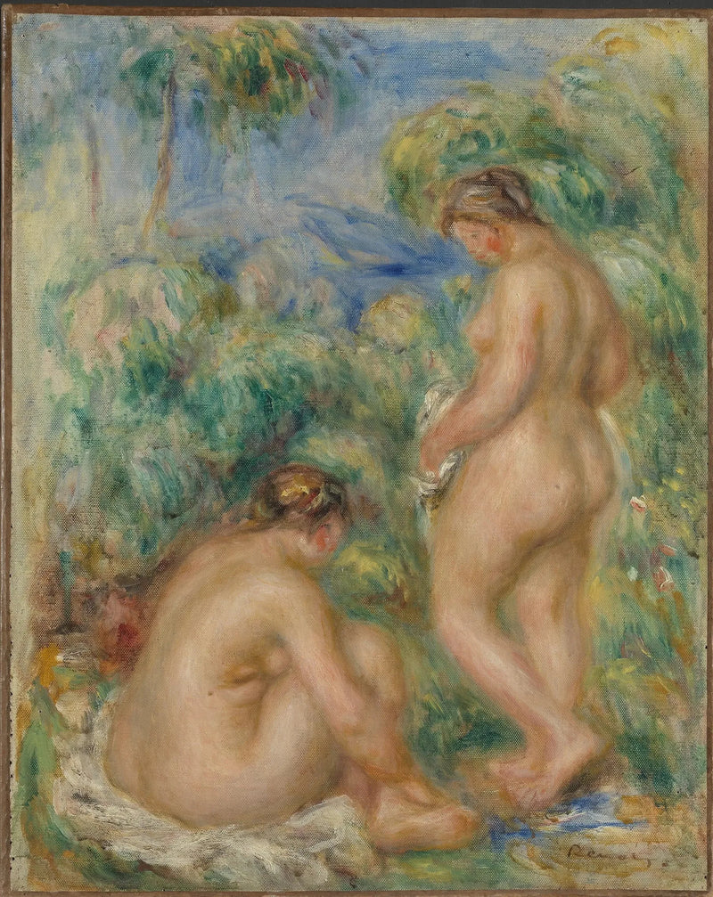 Badande Flickor - Pierre-Auguste Renoir