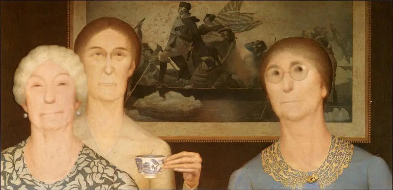 Flickor av revolutionen - Grant Wood