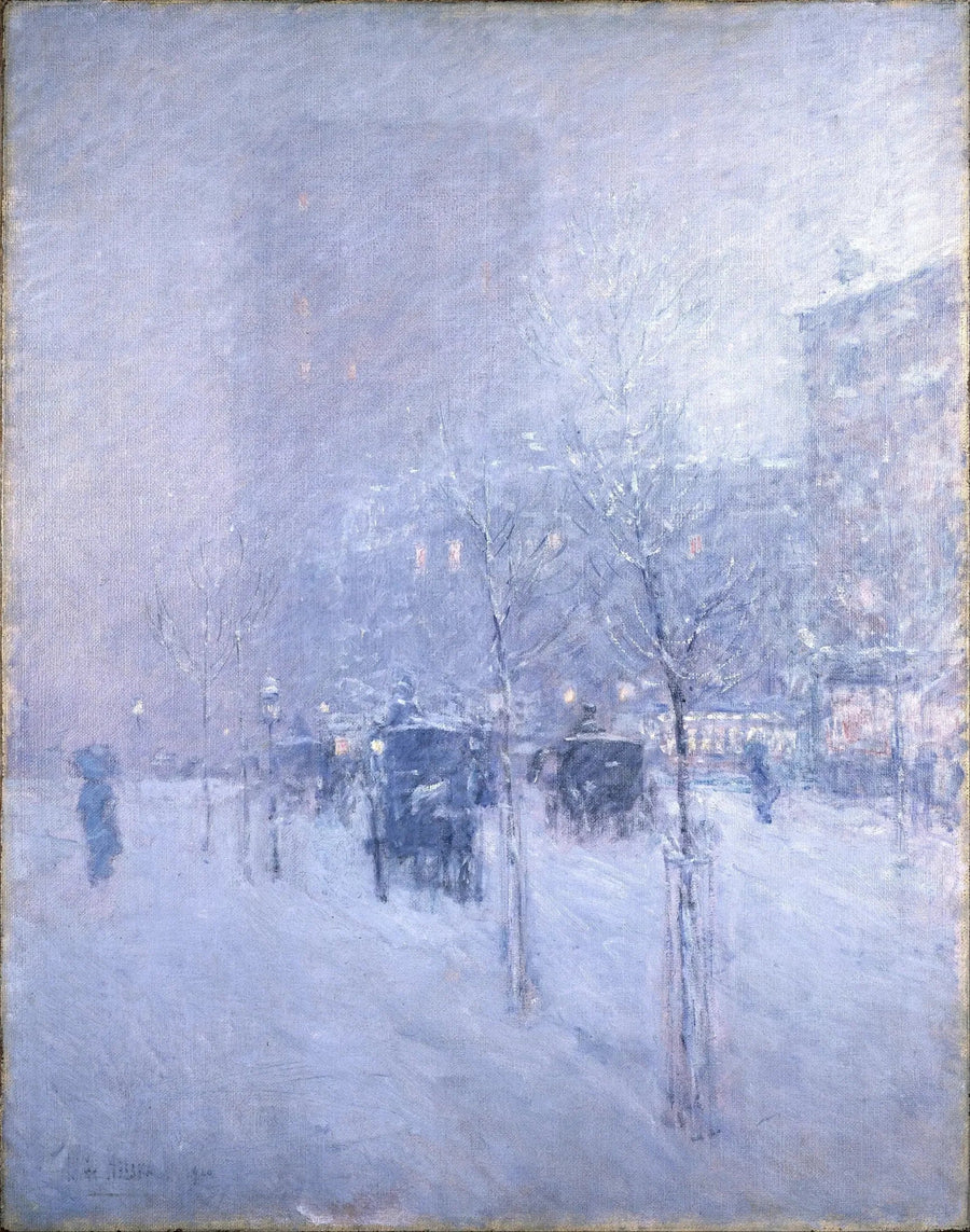 Sen eftermiddag, New York, vinter - Childe Hassam