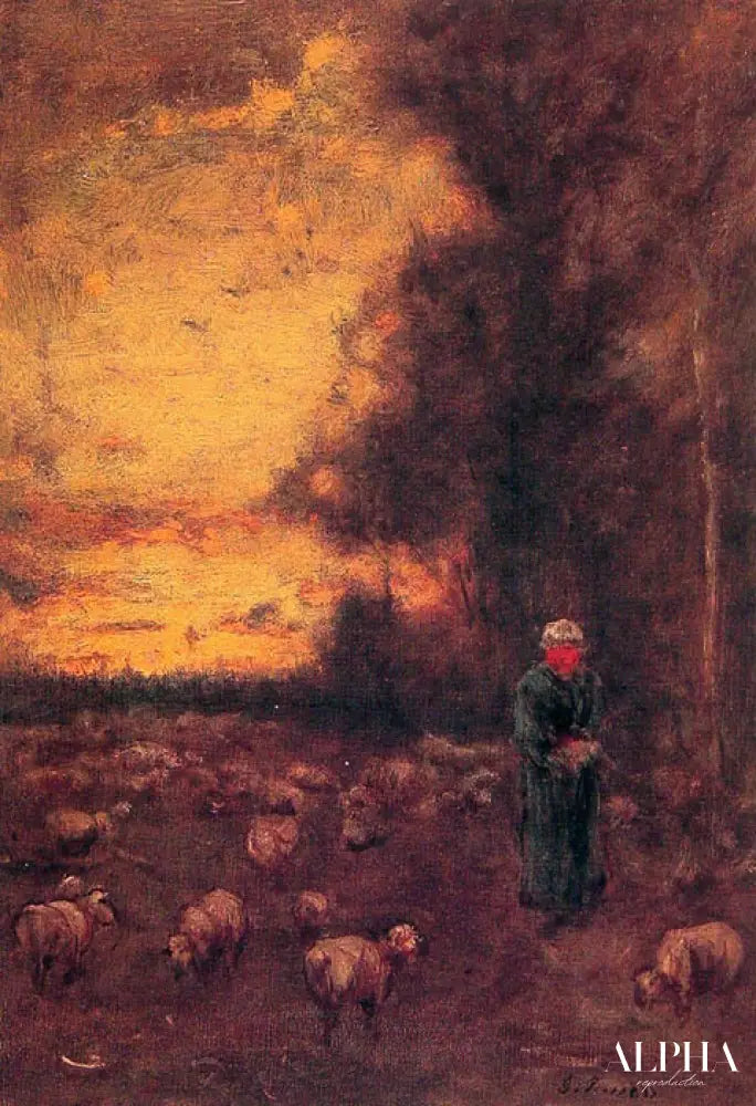 End of Day - George Inness - Reproductions de tableaux et peintures haut de gamme