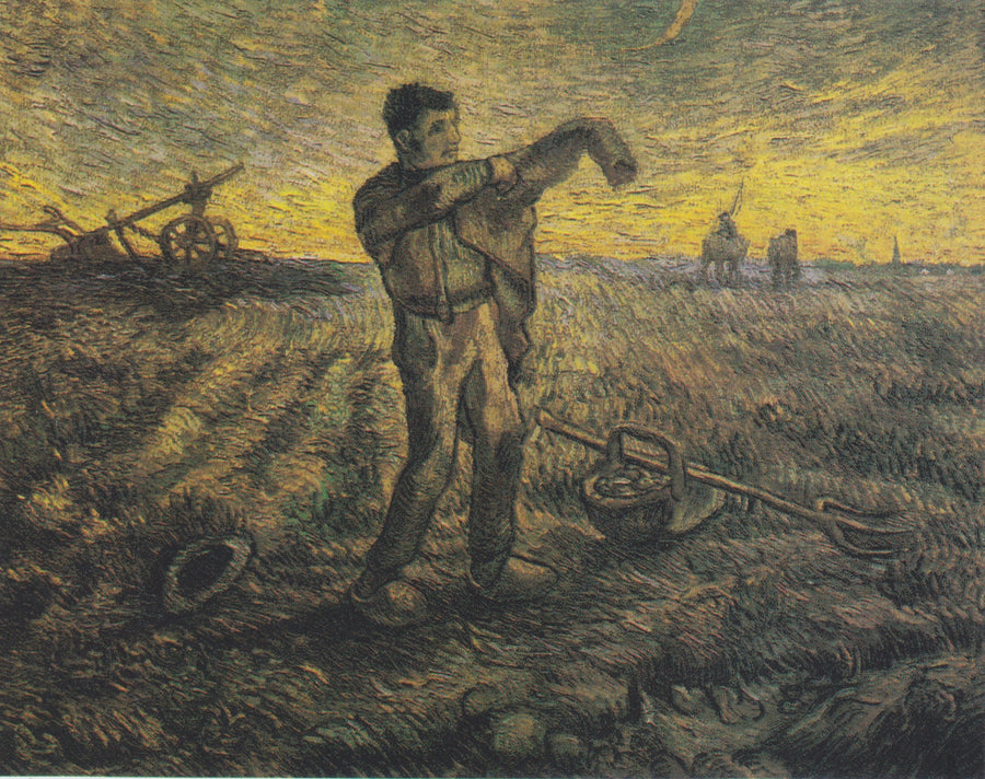 Kväll: Dagens slut (efter Millet) - Vincent van Gogh
