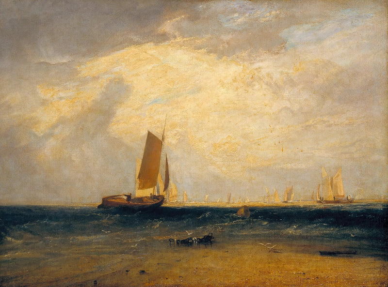 Fiske vid Blythe-Sand, Tidvattnet Sätter In - J. M. W. Turner