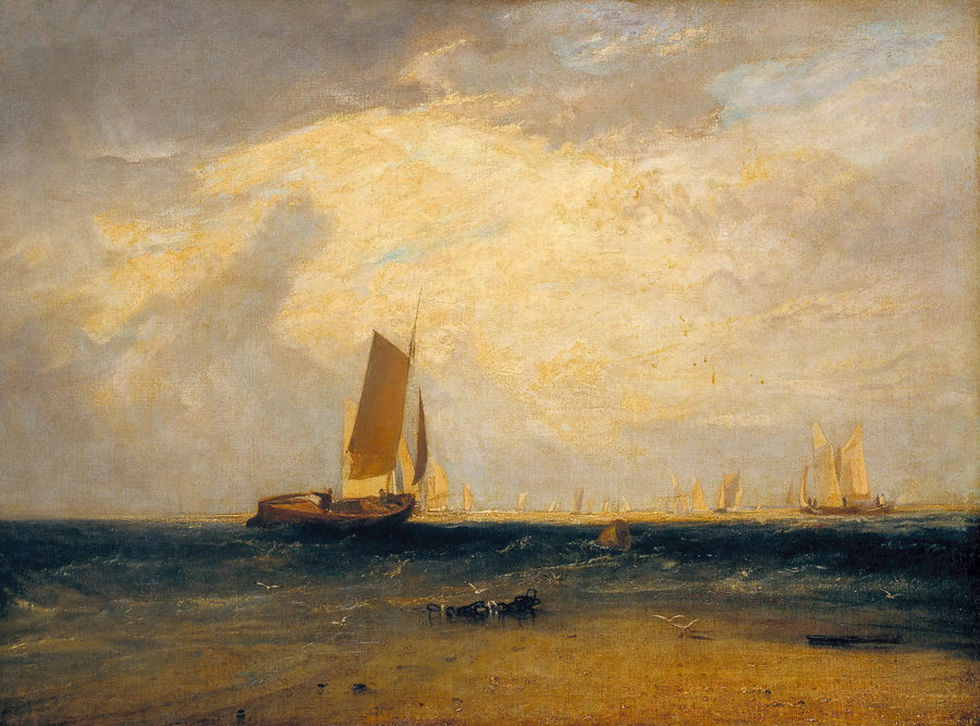 Fiske vid Blythe-Sand, Tidvattnet Sätter In - J. M. W. Turner