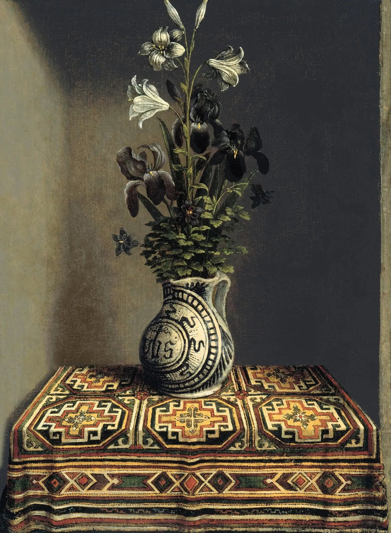 Blommor i en kruka (baksida) - Hans Memling
