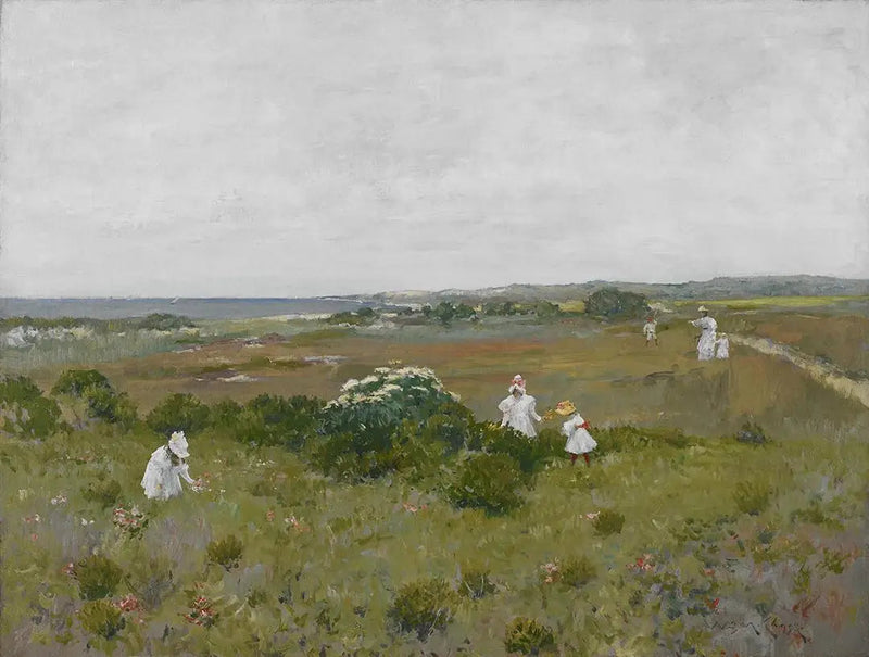 Sjöstrandsblommor - William Merritt Chase