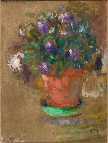 Blommor i kruka - Édouard Vuillard