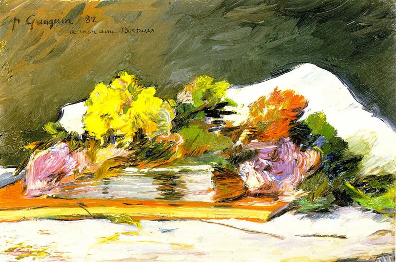 Blommor och böcker - Paul Gauguin