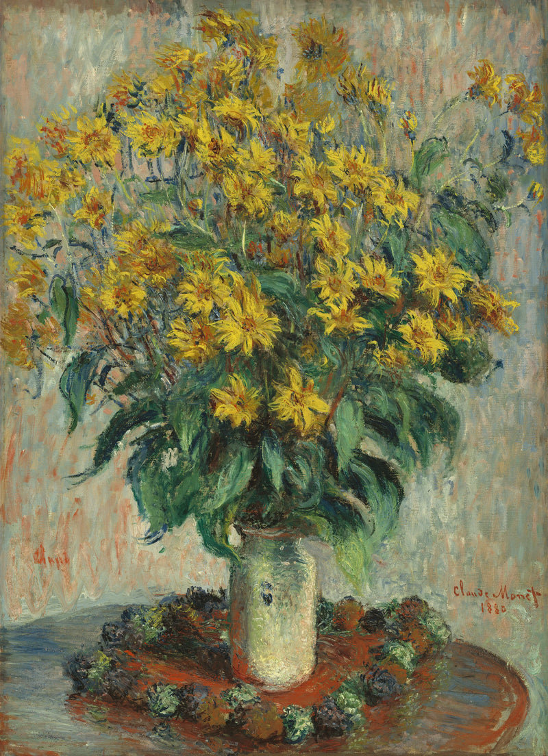 Jerusalem kronärtskocka blommor W629 - Claude Monet