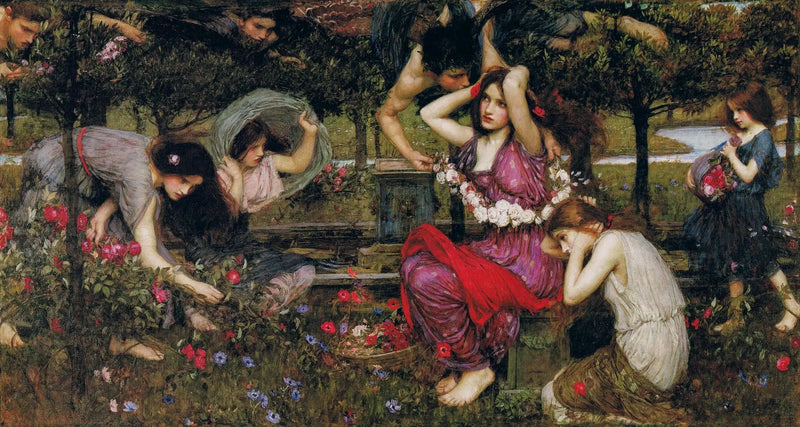 Flora och zephyrerna - John William Waterhouse