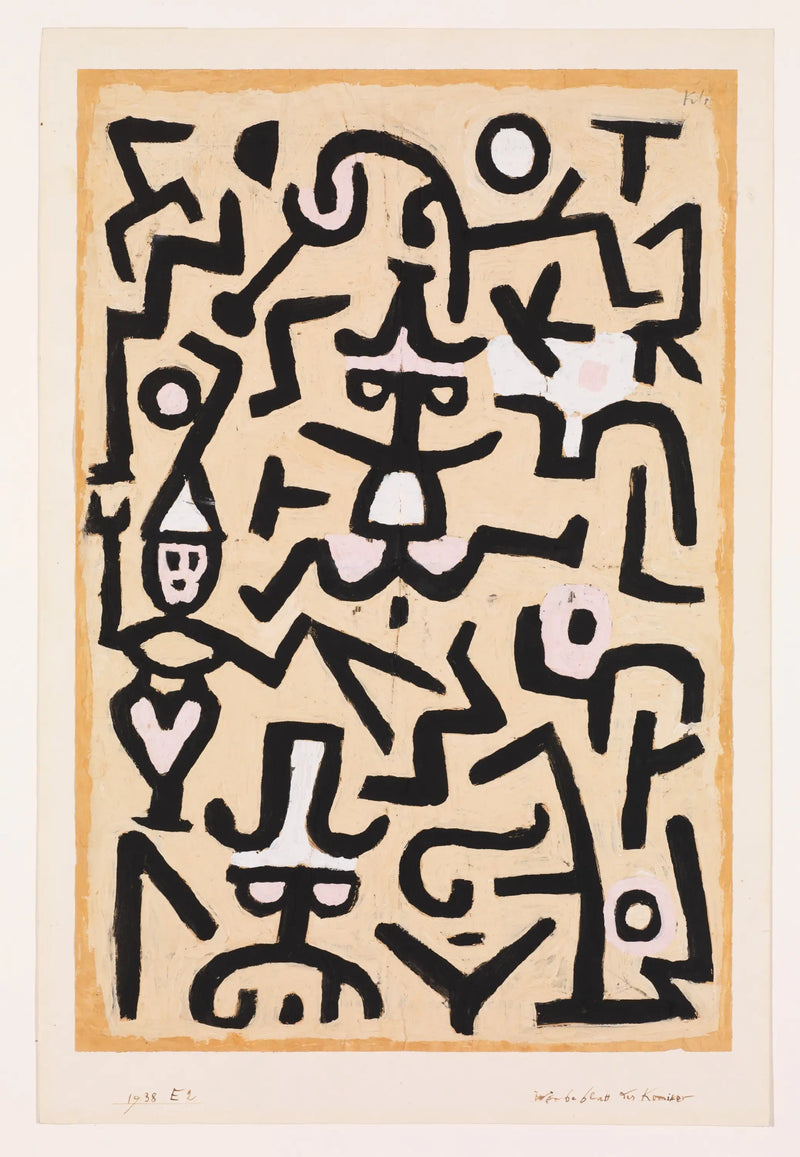Flyer av komiker - Paul Klee