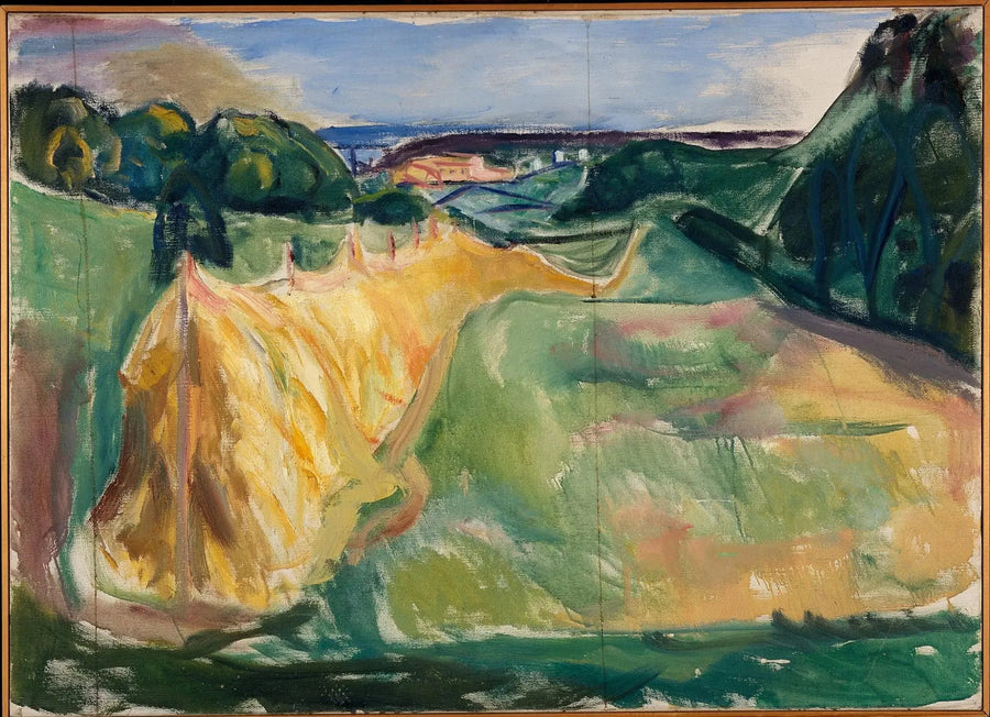 Torkande hö - Edvard Munch