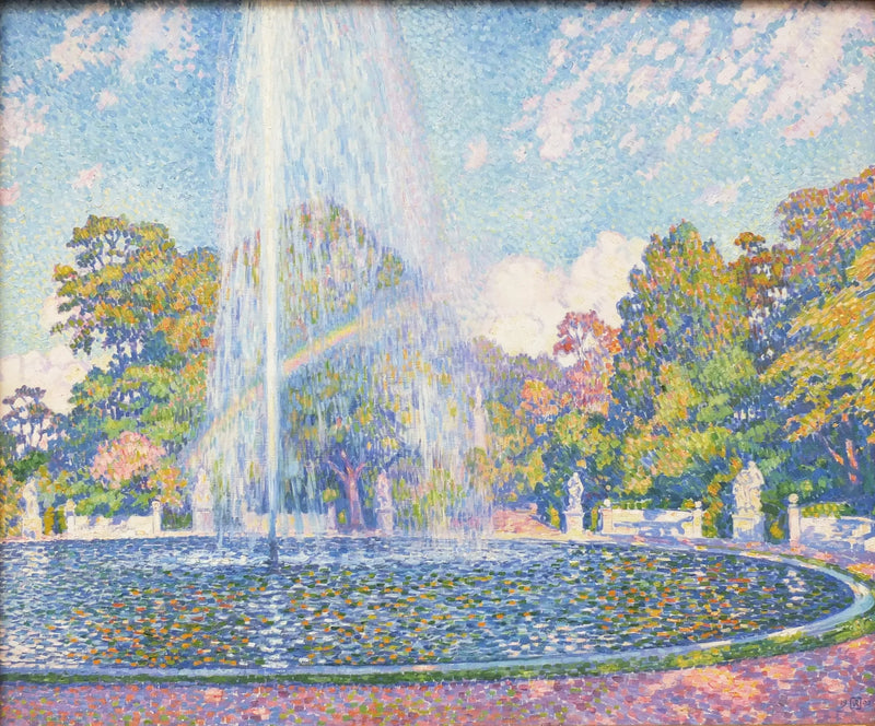 Fontän vid Sans Souci-trädgården i Potsdam 1903 - Théodore van Rysselberghe