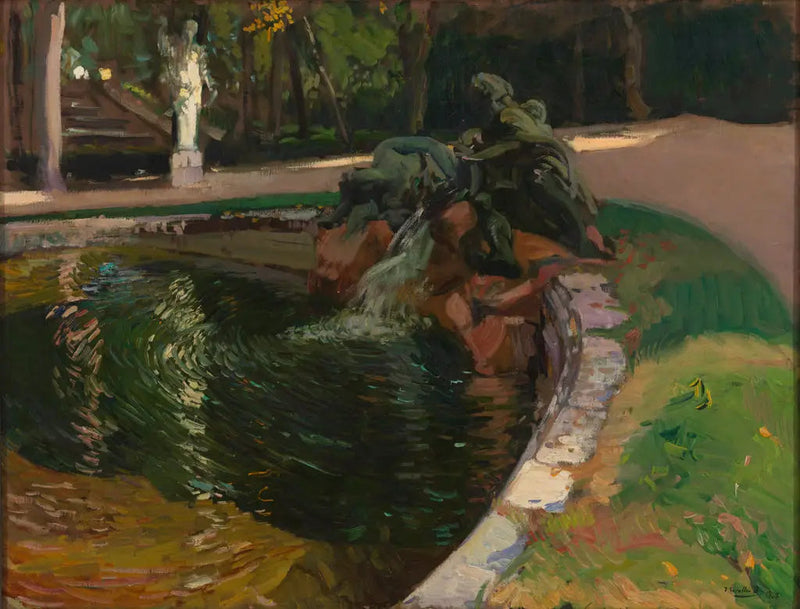 Fontän i skogen, La Granja - Joaquín Sorolla