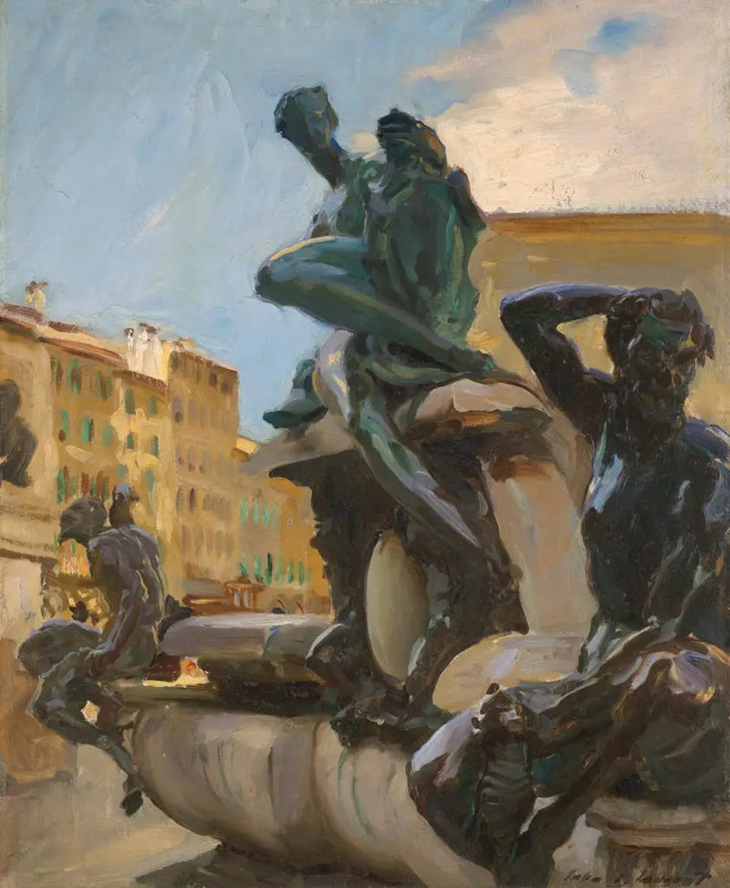 Neptunus fontän - John Singer Sargent