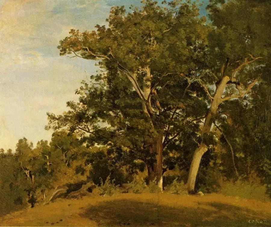 Fontainebleau – Vid Apremont-grottorna - Jean-Baptiste Camille Corot