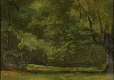 Fontainebleau, i skogen - Jean-Baptiste Camille Corot