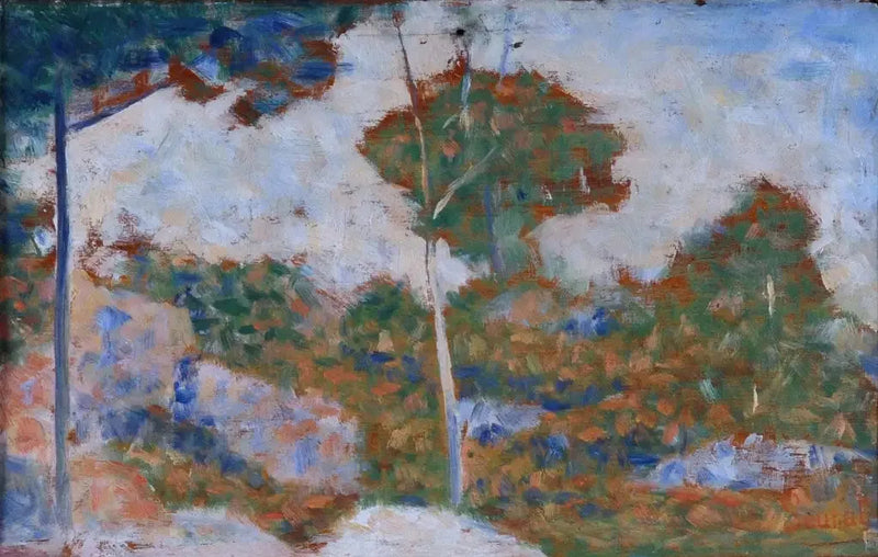 Barbizonskogen på hösten - Georges Seurat