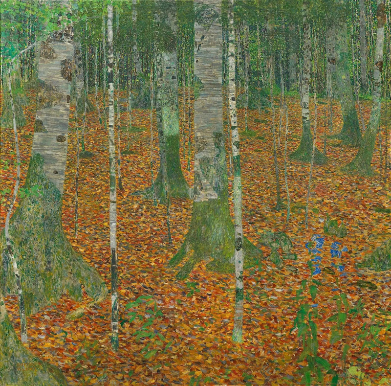 Björkskog - Gustav Klimt