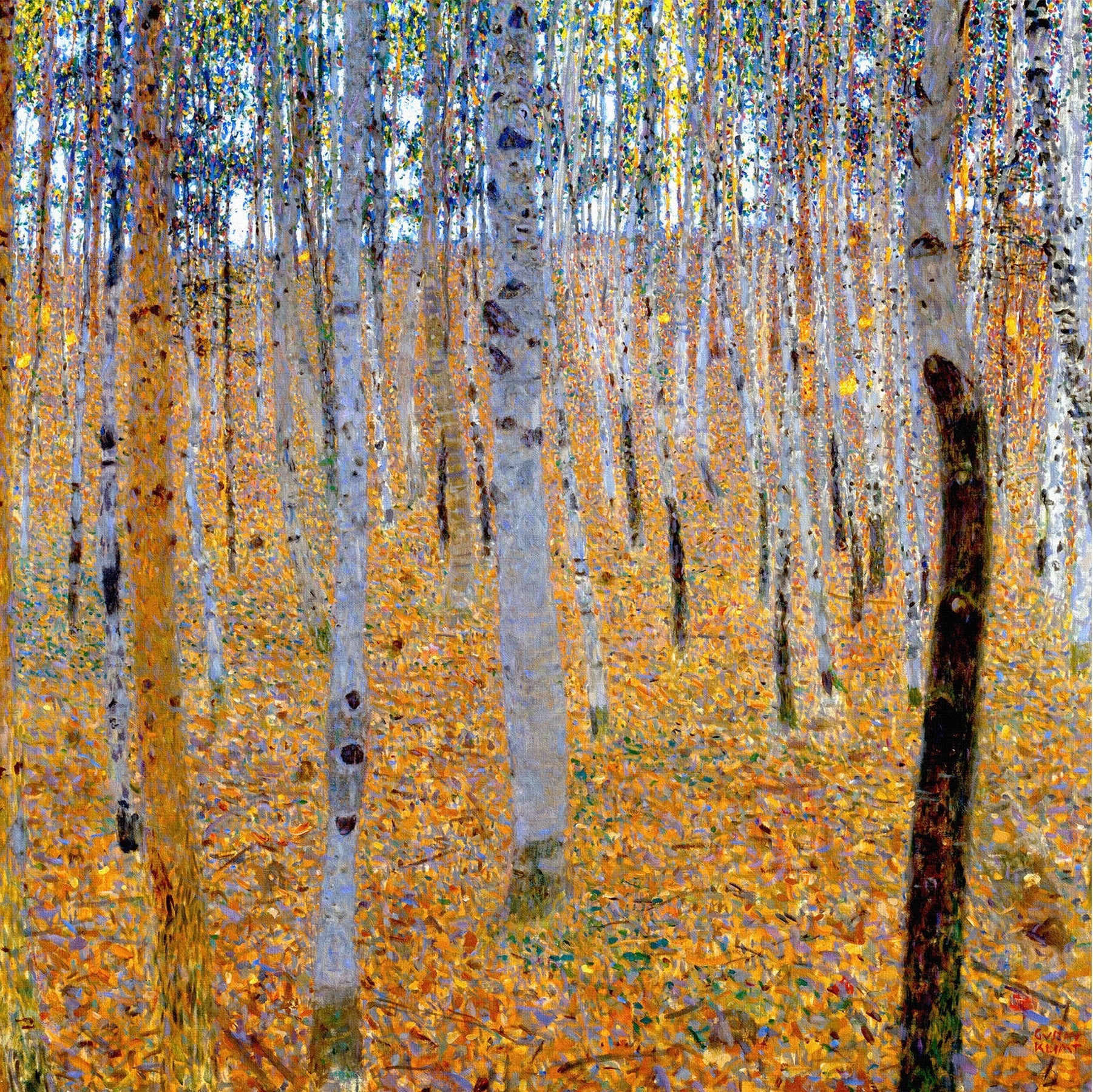 Björkskog - Gustav Klimt