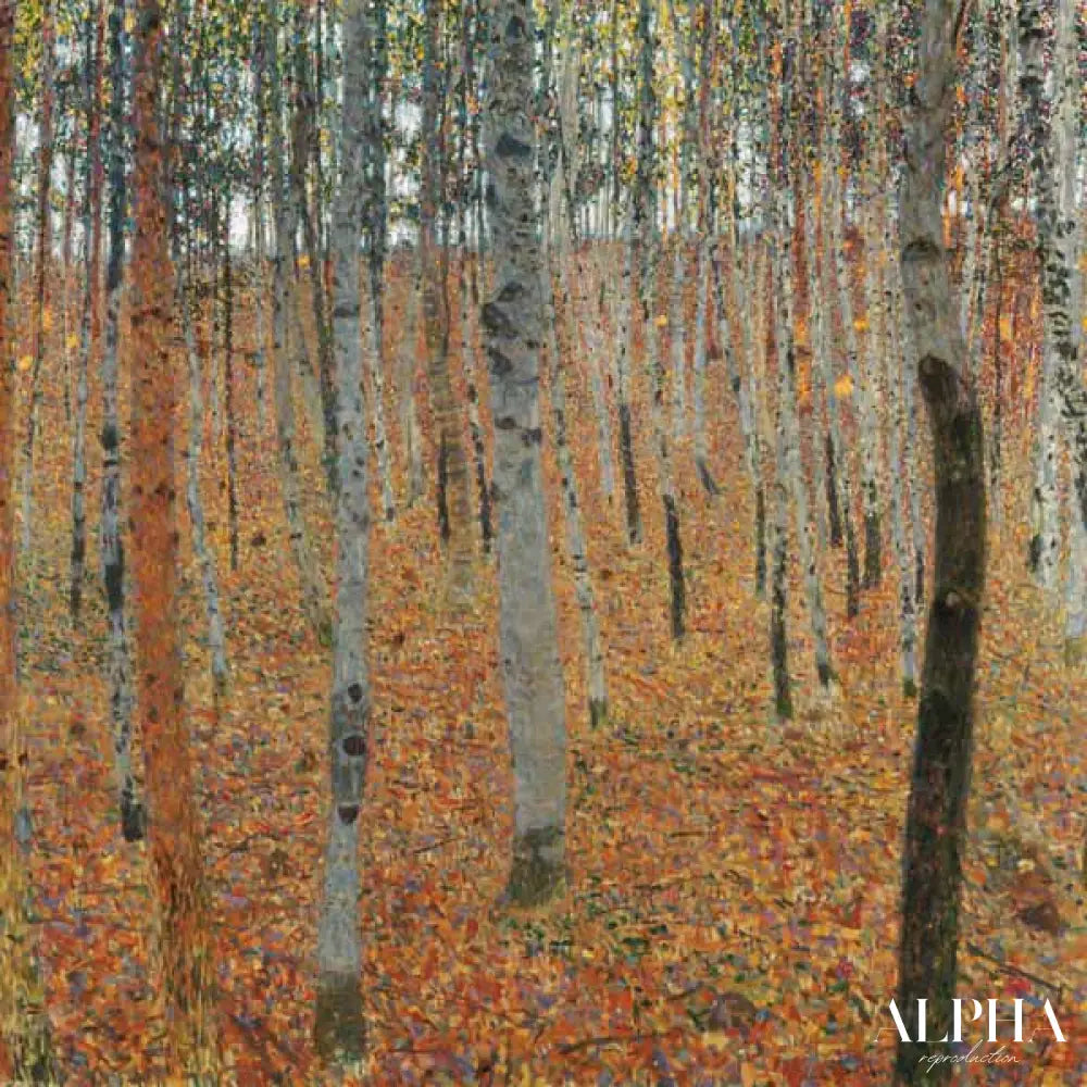 Forêt de bouleaux - Gustav Klimt - Reproductions de tableaux et peintures haut de gamme