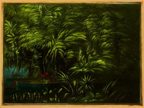 Lummig skog vid Amazonas - George Catlin