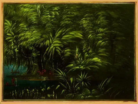 Lummig skog vid Amazonas - George Catlin