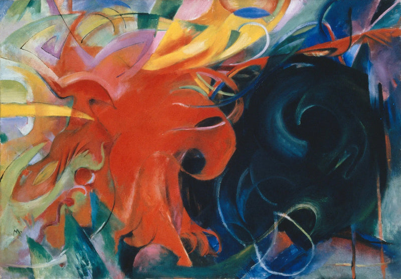Stridande former - Franz Marc