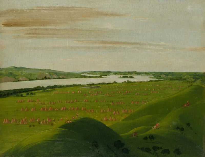 Fort Pierre, mynning av Teton-floden, 1200 mil ovanför Saint Louis - George Catlin