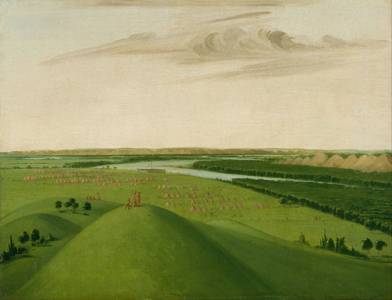 Fort Union, mynning av Yellowstonefloden, 2000 mil ovanför Saint Louis - George Catlin