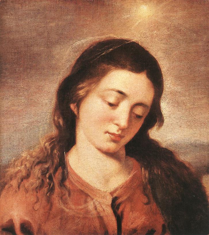 Fragment med Jungfru Marias huvud - Alonso Cano