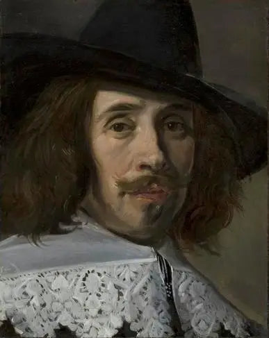 Fragment av en mans porträtt - Frans Hals