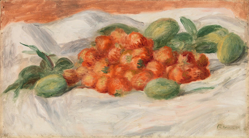 Jordgubbar och mandlar - Pierre-Auguste Renoir
