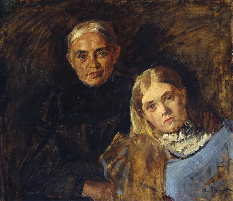 Frau Voll med dotter - Max Slevogt