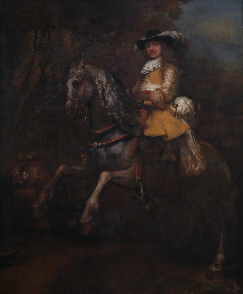 Frédéric Rihel på häst - Rembrandt