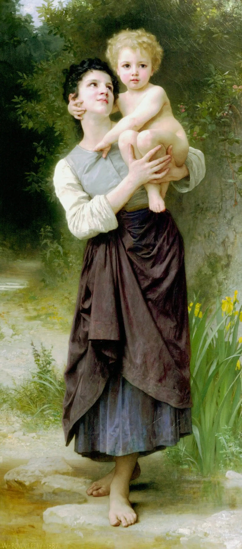 Bror och syster - Bouguereau