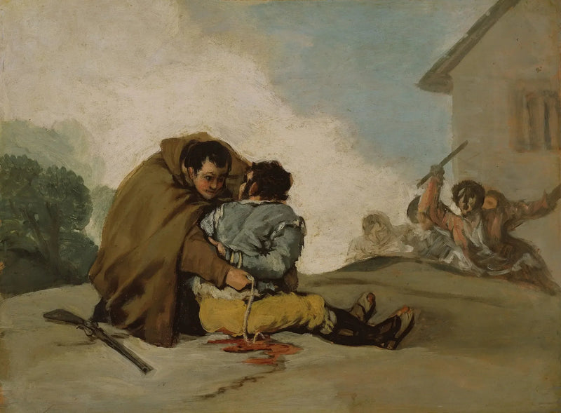 Broder Pedro binder El Maragato med ett rep - Francisco de Goya
