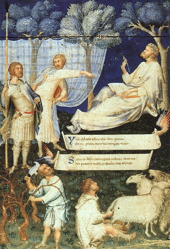 Servios kommentar till Virgilio framsida - Simone Martini