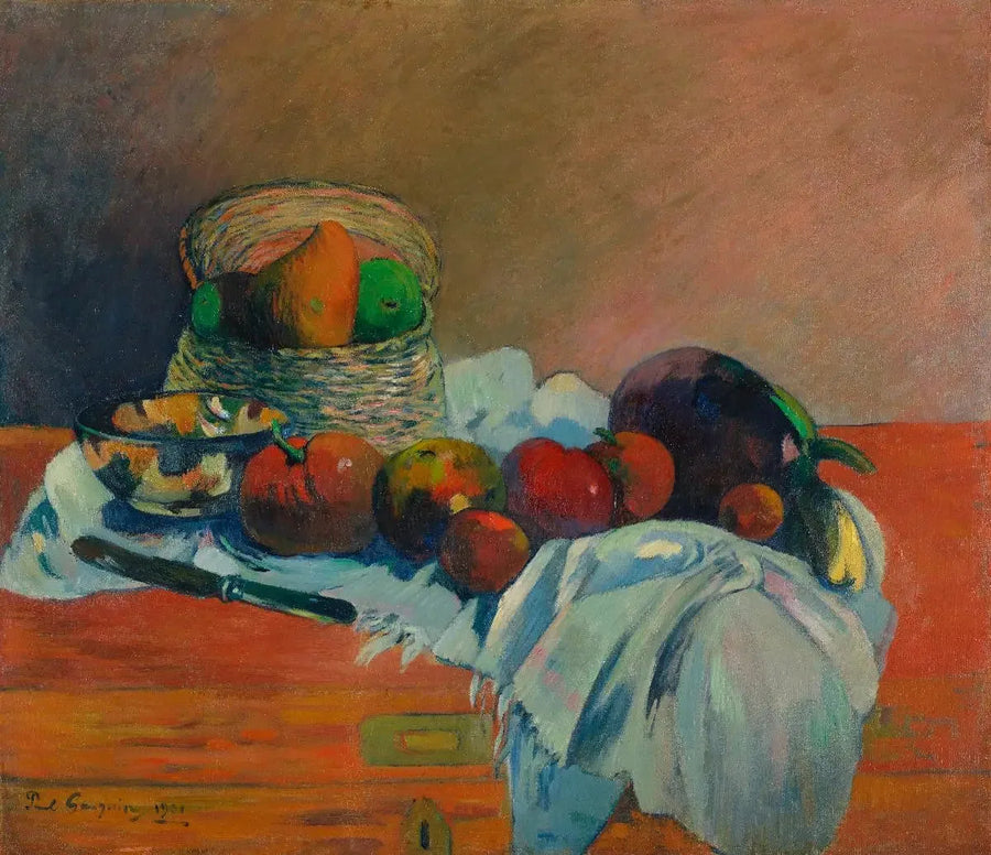 Frukter och kniv - Paul Gauguin