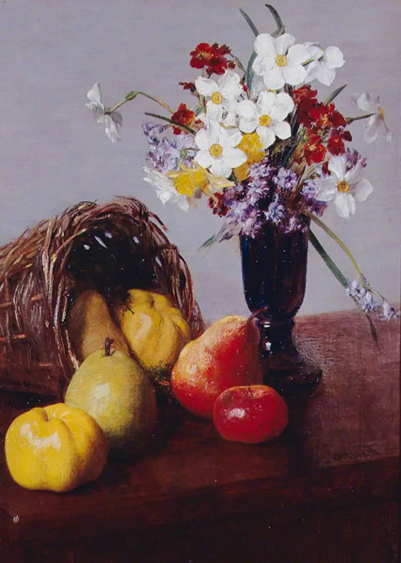 Frukt och blommor - Henri Fantin-Latour
