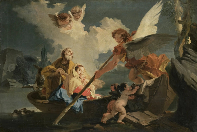 Flykt till Egypten - Giovanni Battista Tiepolo