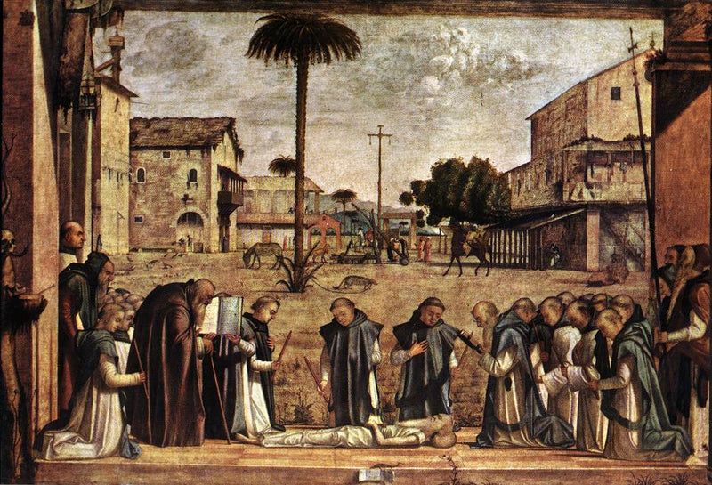 Saint Jérôme begravning - Vittore Carpaccio