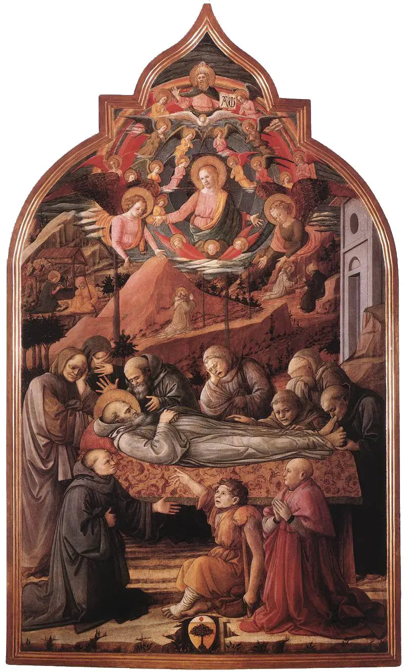 Begravning av St. Jerome - Fra Filippo Lippi