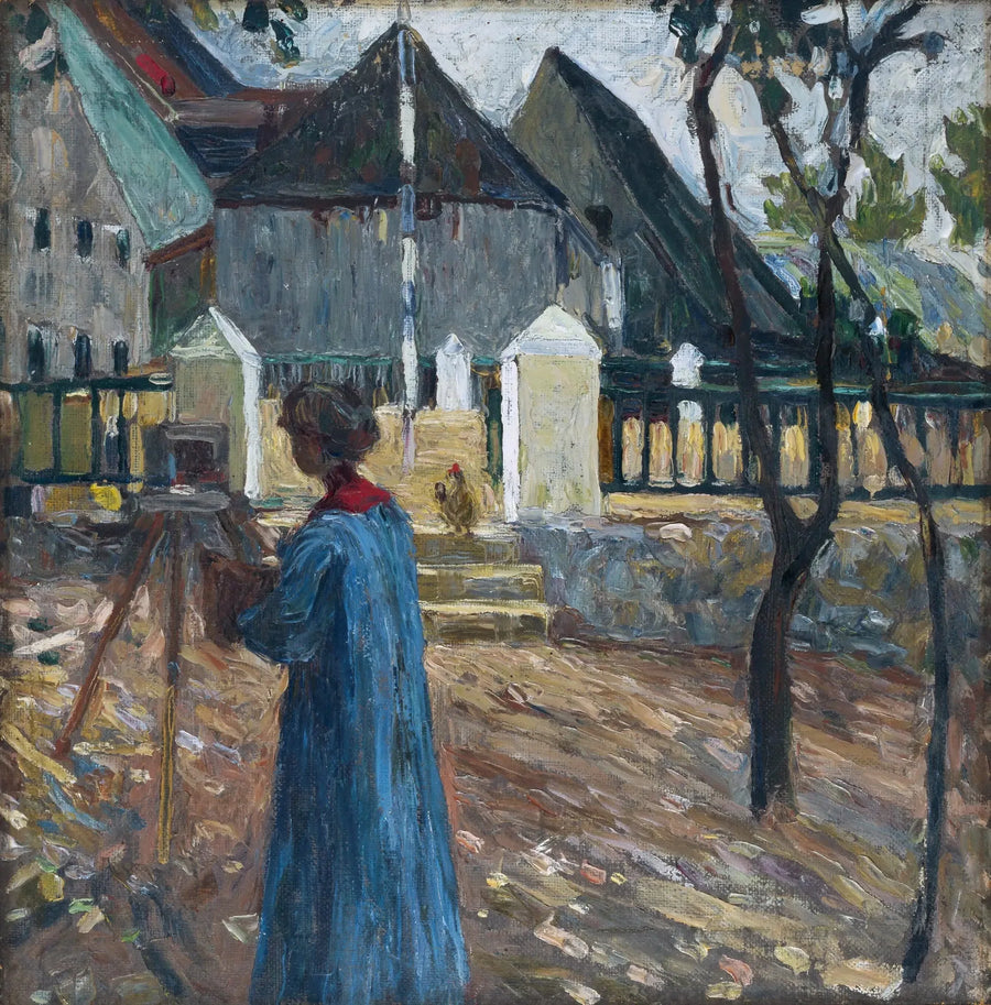 Gabriele Münter målar - Vassily Kandinsky