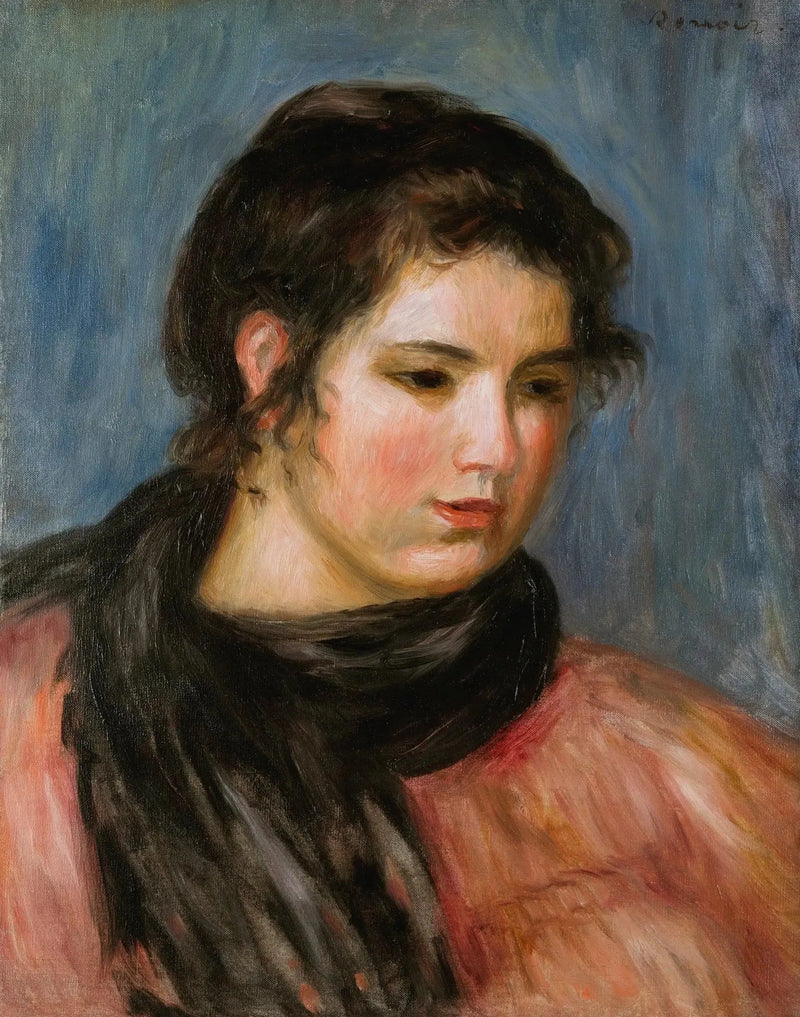 Gabrielle med den svarta sjalen - Pierre-Auguste Renoir