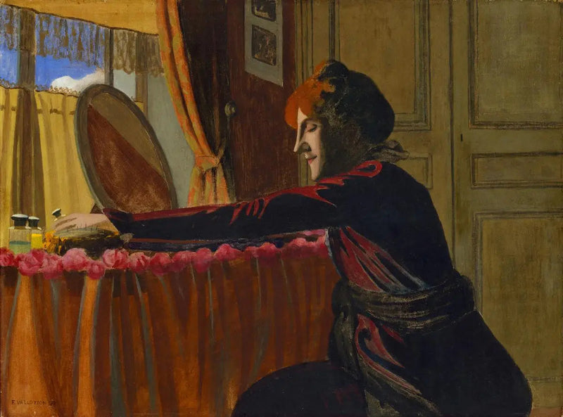 Gabrielle Vallotton vid sitt sminkbord - Félix Vallotton