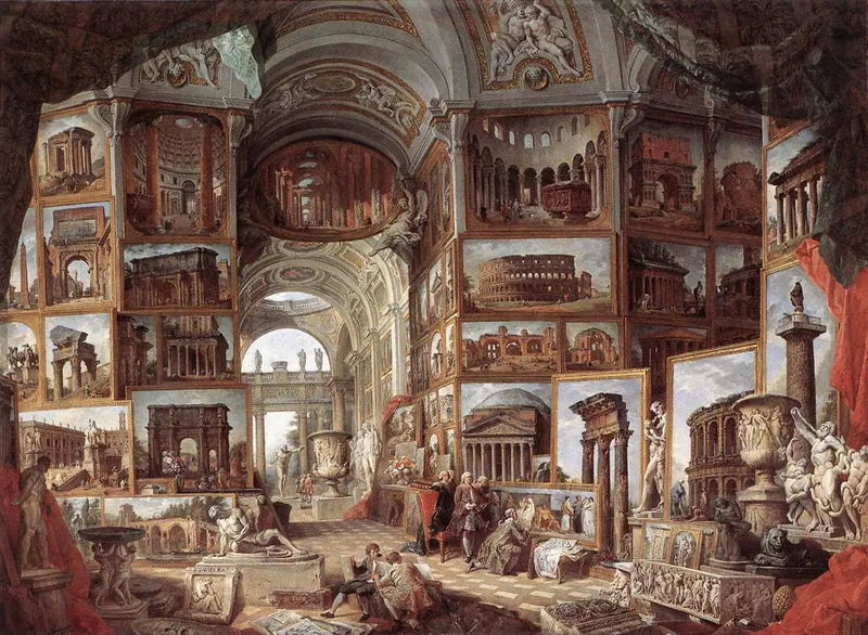 Galleri av vyer av det antika Rom - Giovanni Paolo Panini