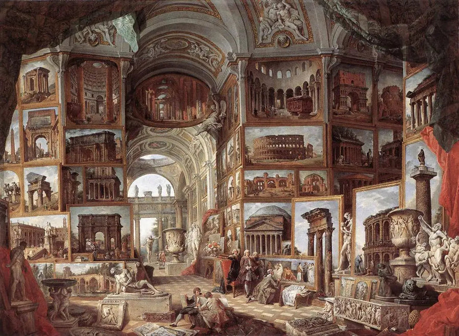 Galleri av vyer av det antika Rom - Giovanni Paolo Panini
