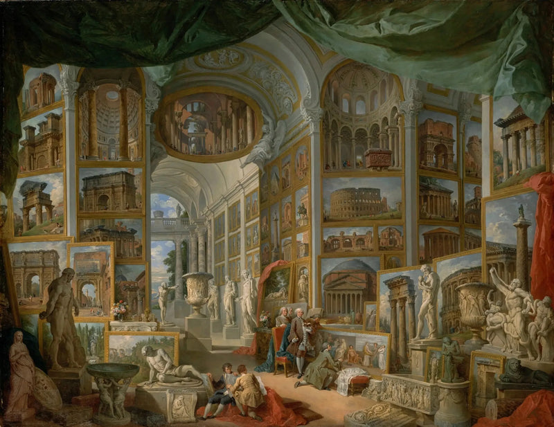 Galleri av vyer av det antika Rom - Giovanni Paolo Panini