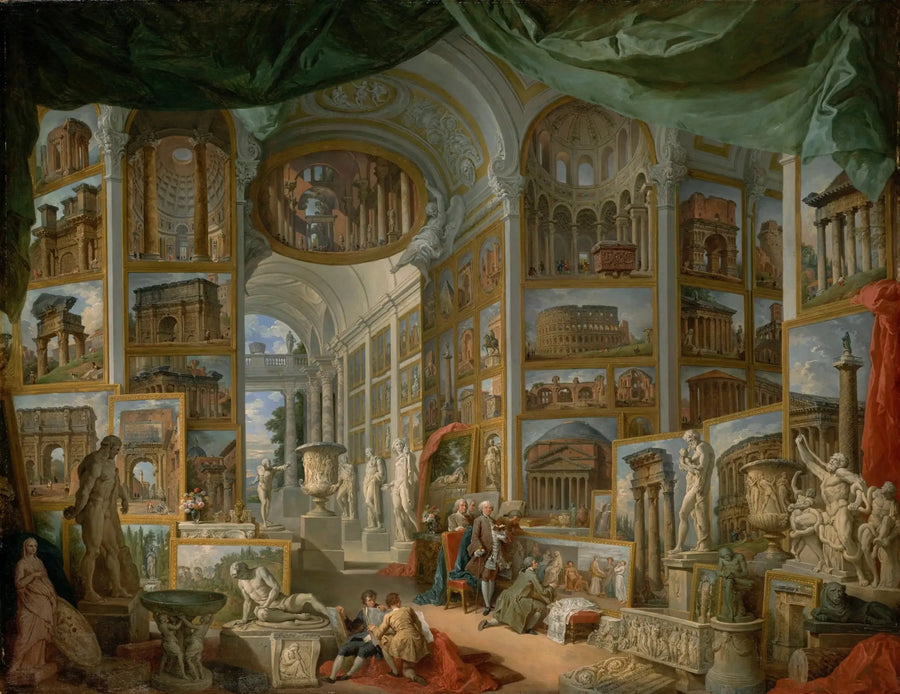 Galleri av vyer av det antika Rom - Giovanni Paolo Panini