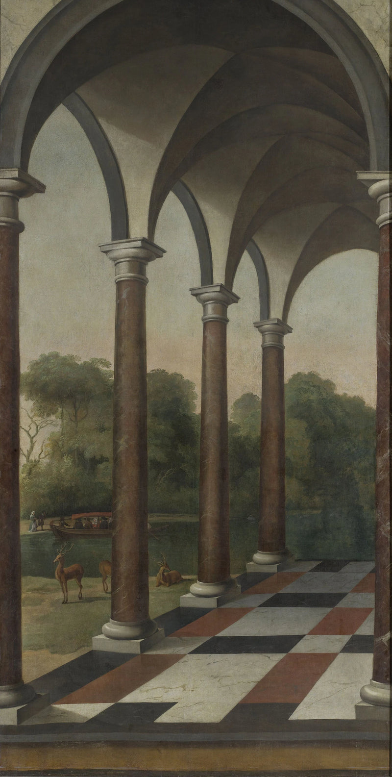 Galerie donnant sur un parc - Barent Fabritius